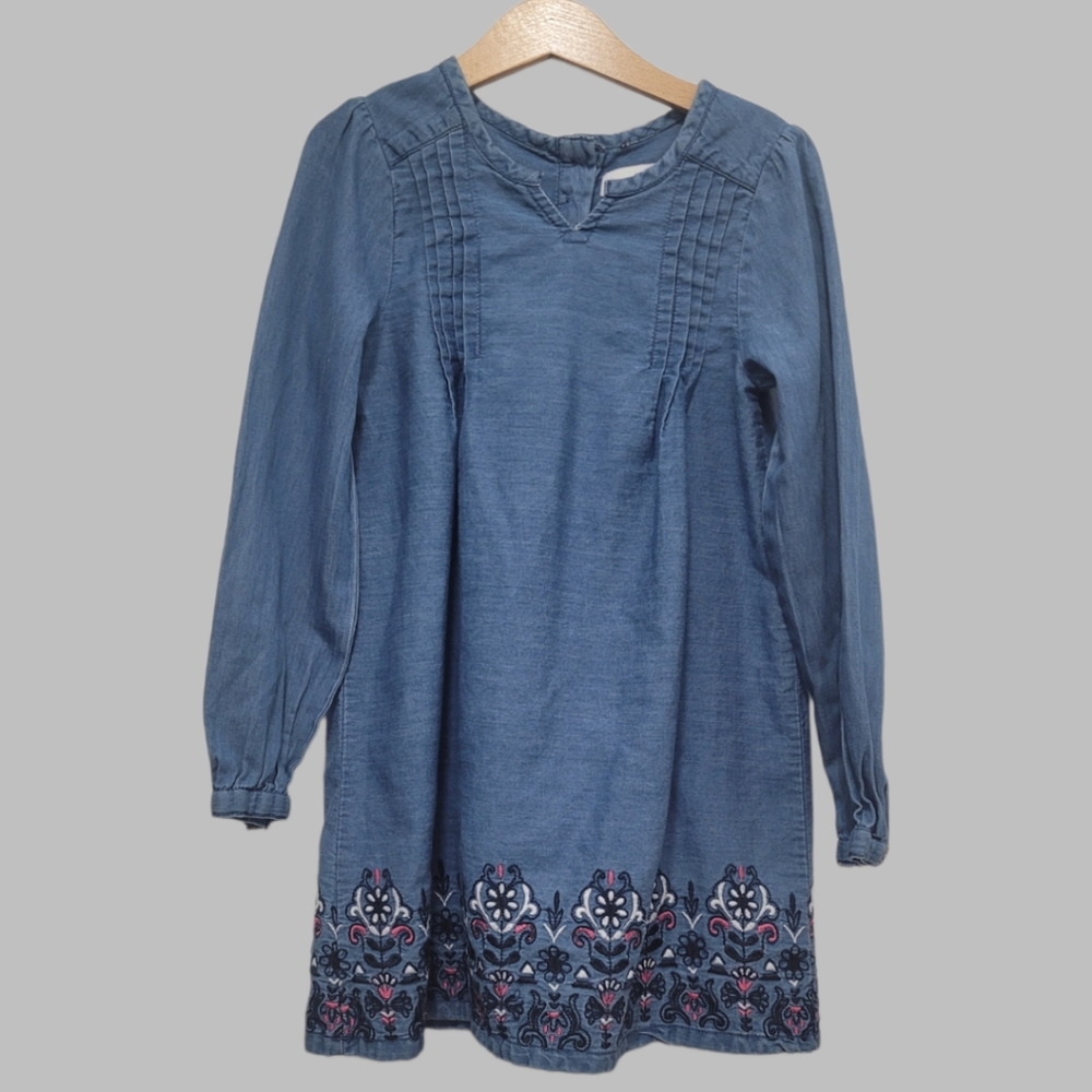 Tommy Bahama Girl's Long Sleeve Denim Dress
